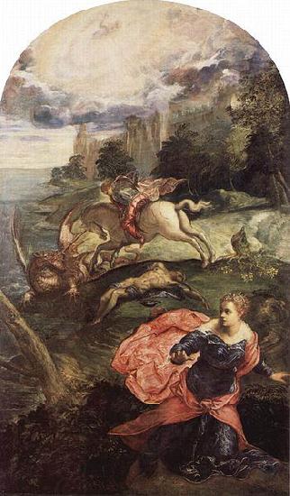 Jacopo Tintoretto Der Hl. Georg und der Drachen China oil painting art